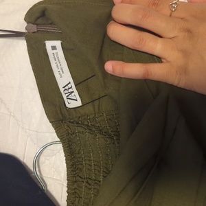 Zara S green dress like new
